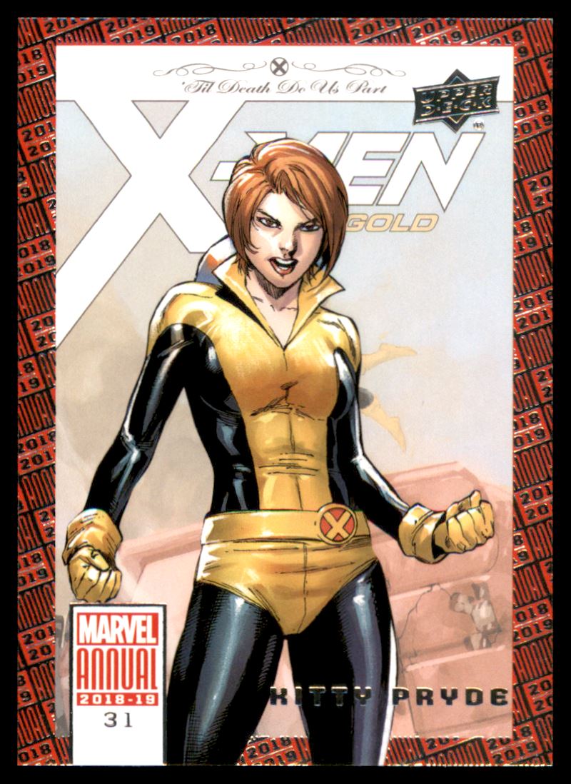 2018-19 Upper Deck Marvel Annual #31 Kitty Pryde