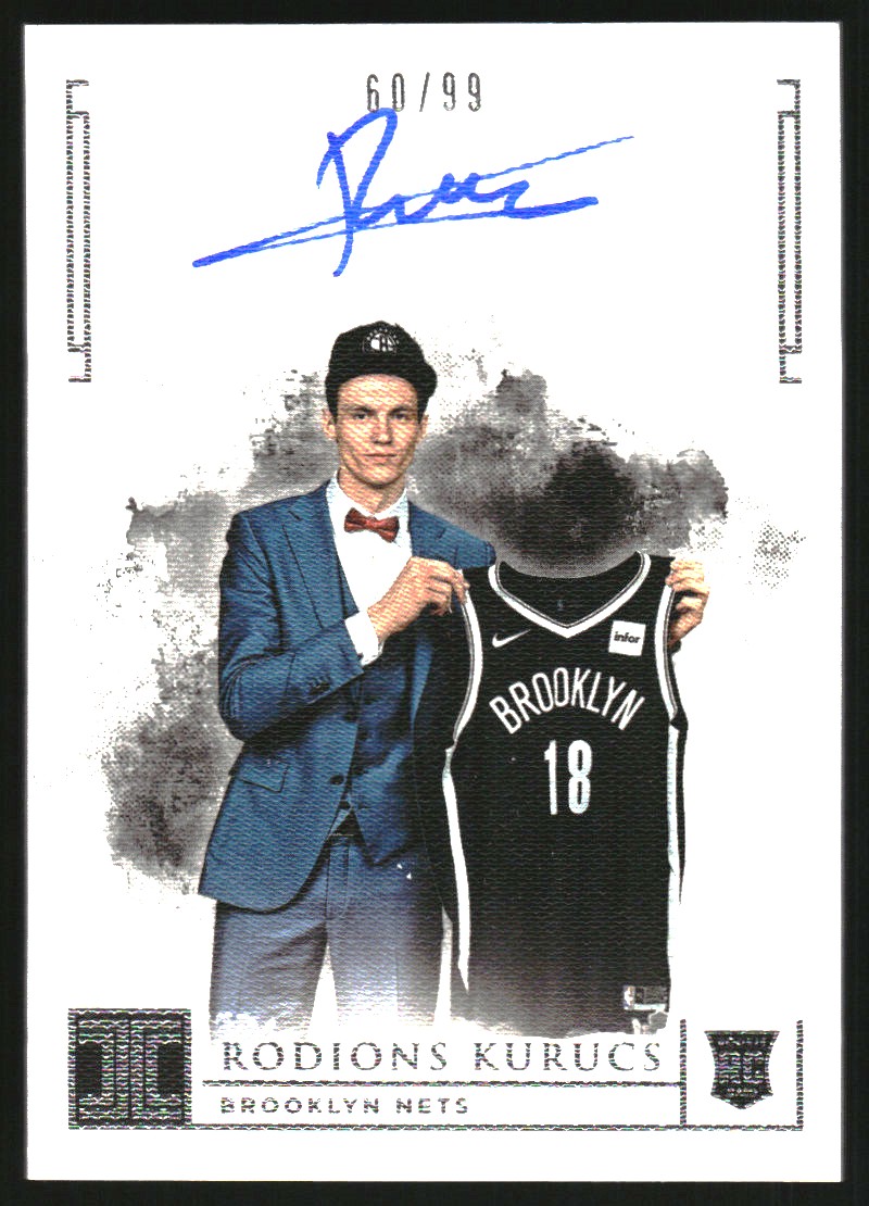 2018-19 Panini Impeccable #109 Rodions Kurucs AU RC