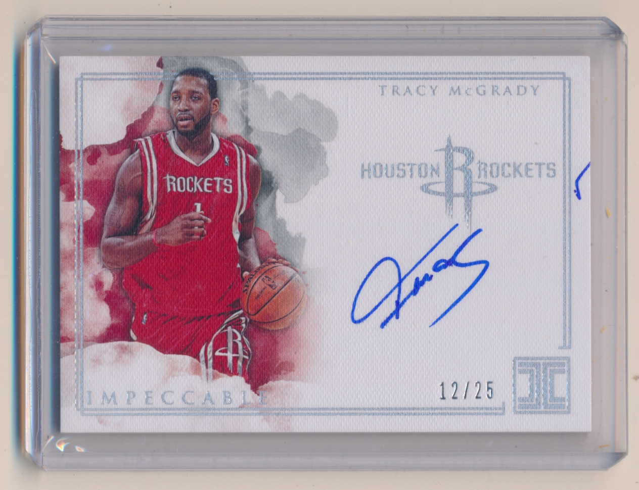 2018-19 Panini Impeccable Impeccable Rockets Autographs #3 Tracy McGrady/25
