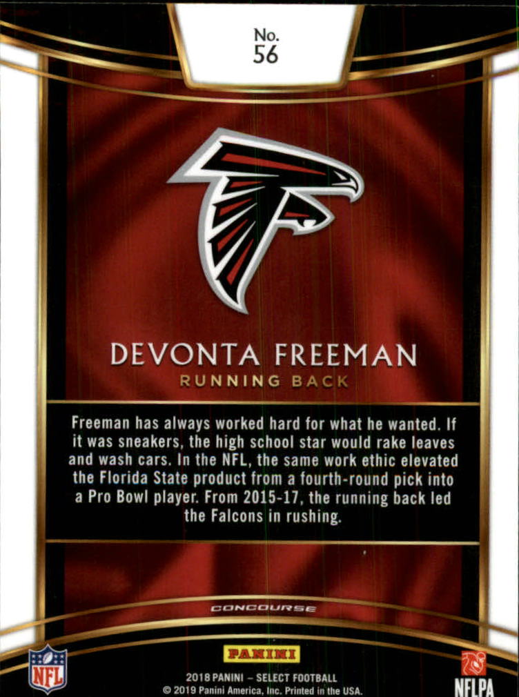 2018 Select #56 Devonta Freeman back image