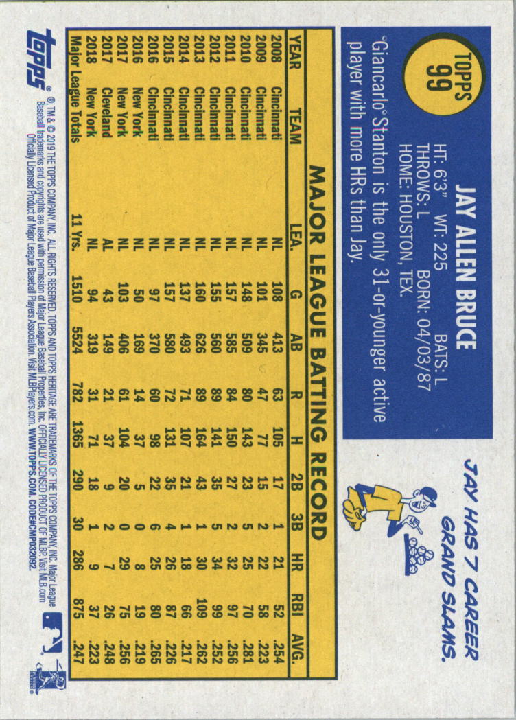 2019 Topps Heritage Baseball Card Pick (Base) 1-250