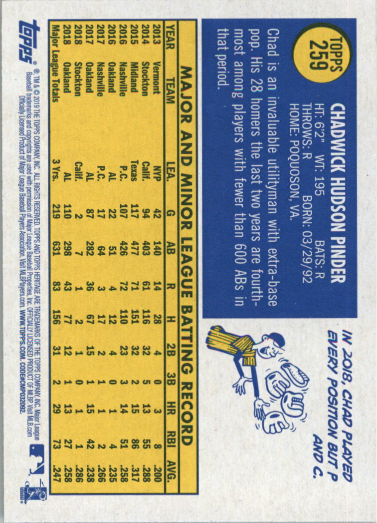 2019 Topps Heritage Baseball Card Pick (Base) 251-546