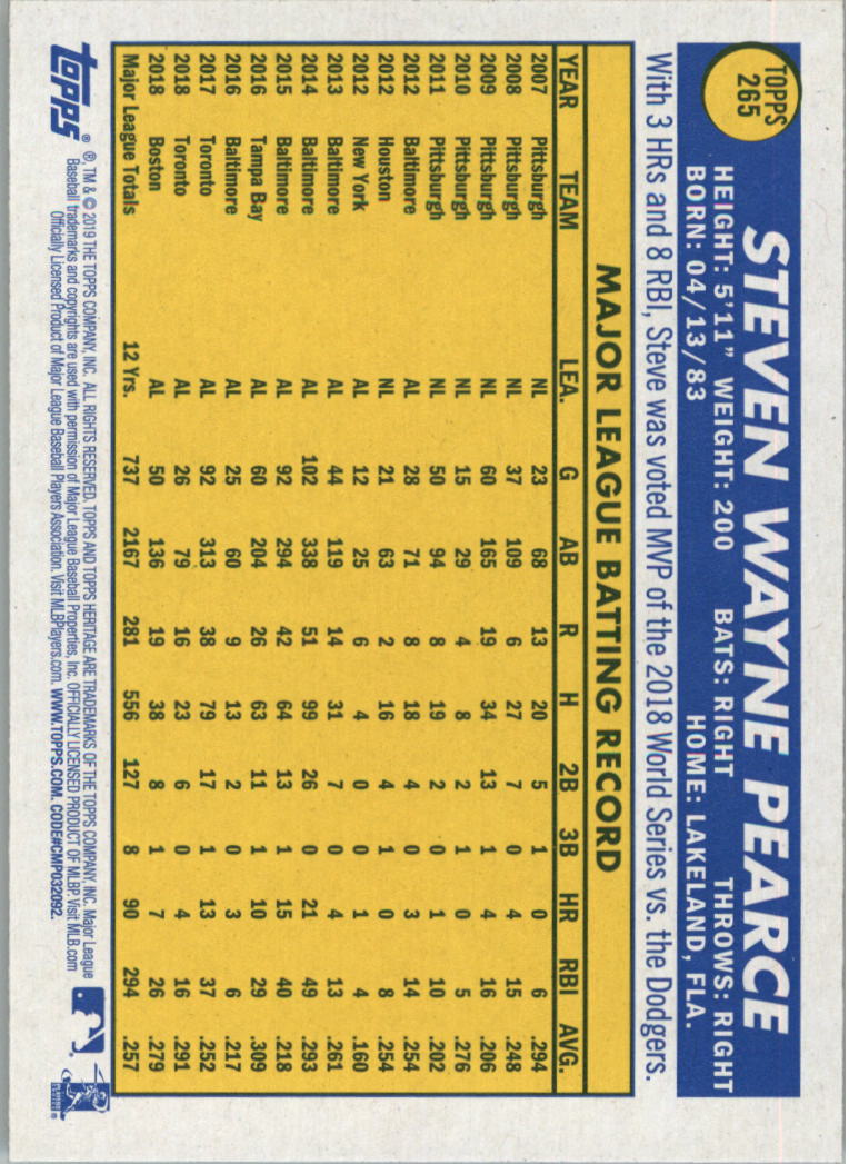 2019 Topps Heritage Baseball Card Pick (Base) 251-546