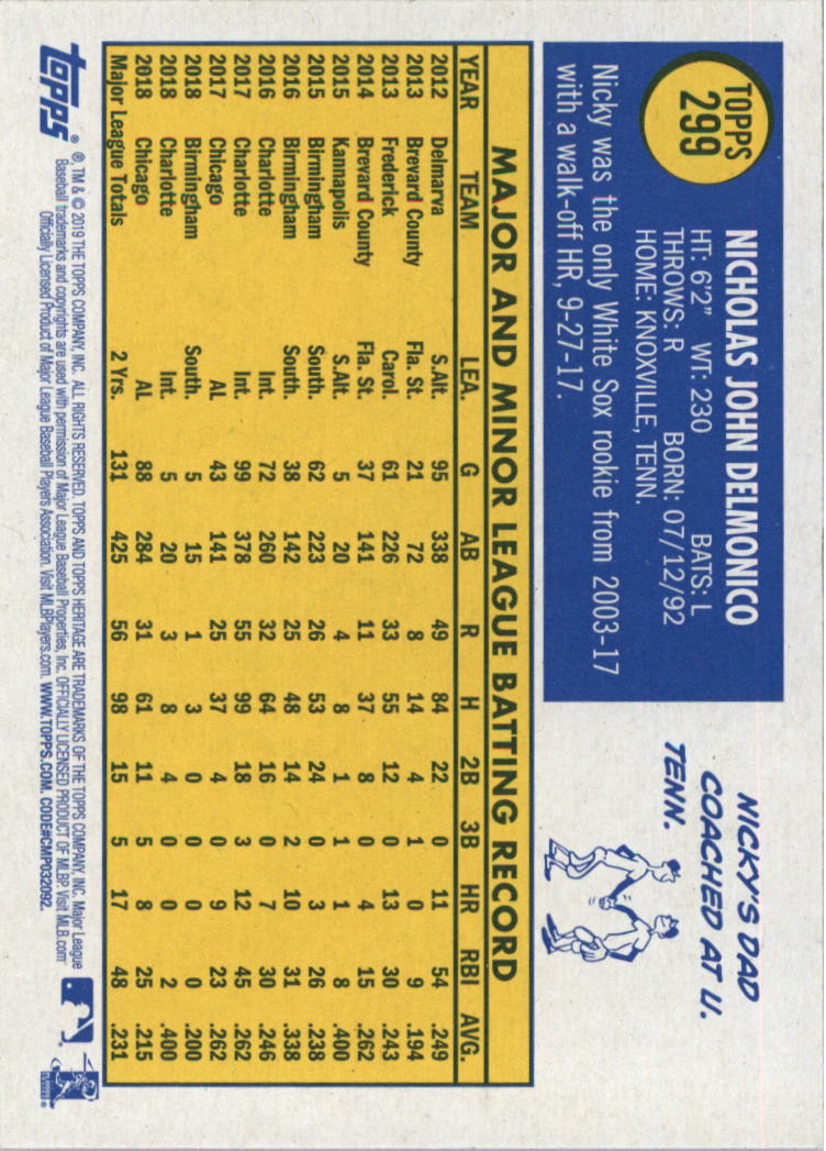 2019 Topps Heritage Baseball Card Pick (Base) 251-546