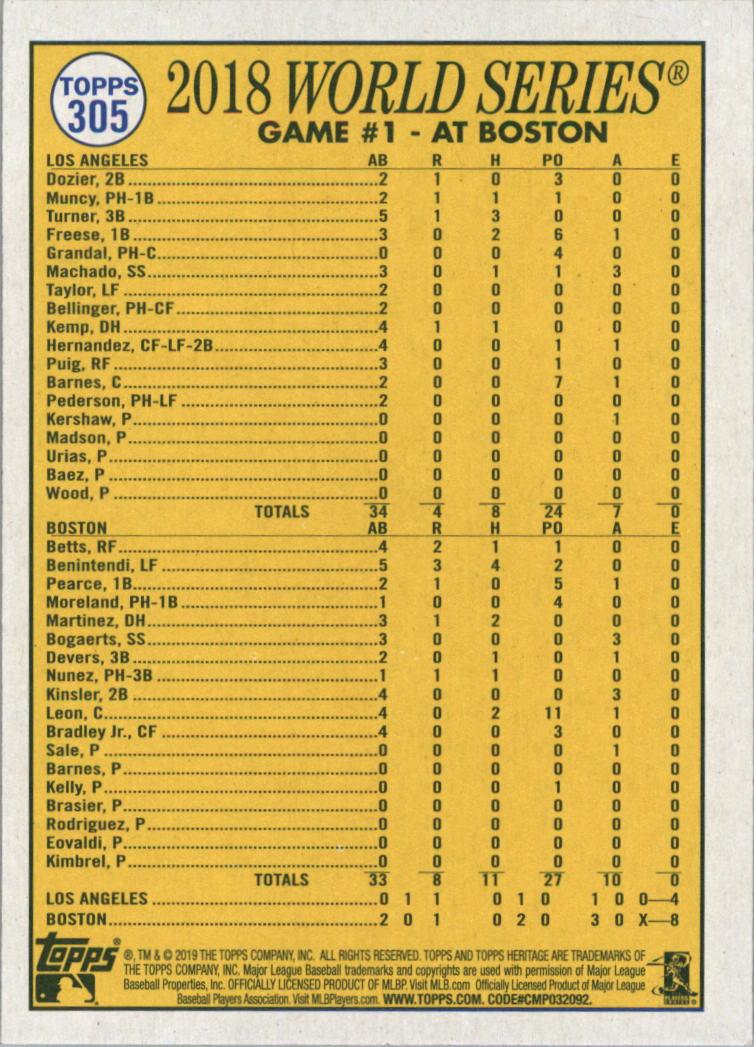 2019 Topps Heritage Baseball Card Pick (Base) 251-546