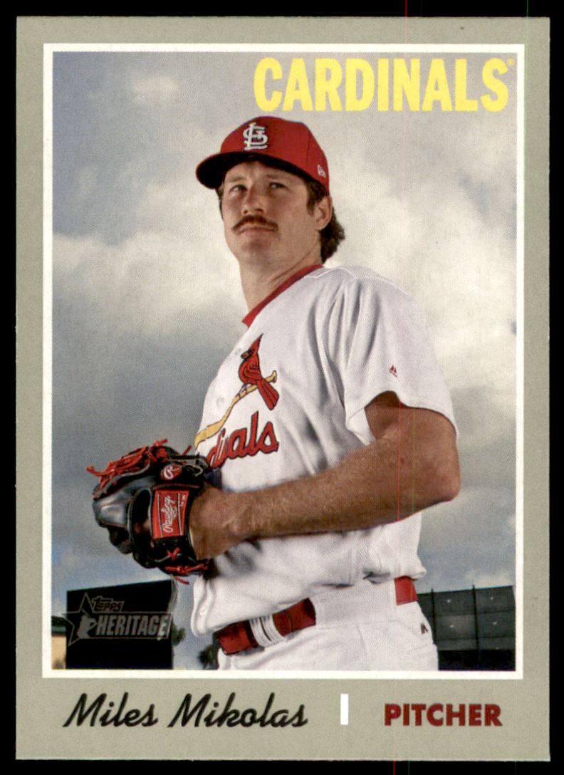 2019 Topps Heritage #435 Miles Mikolas SP