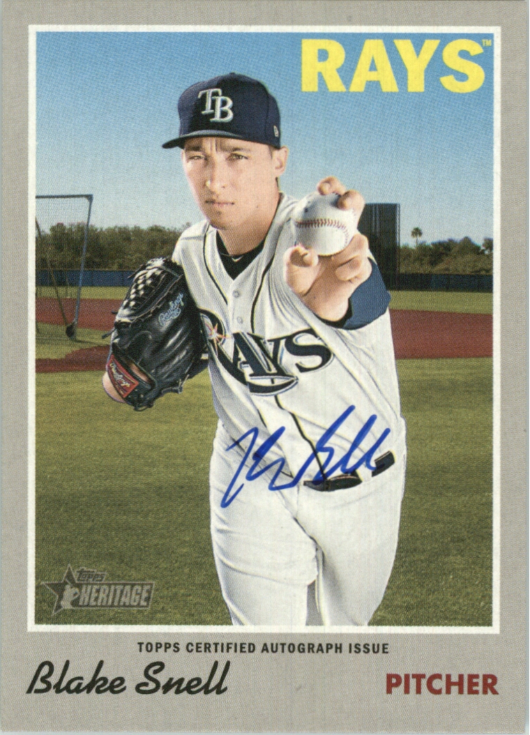 2019 Topps Heritage Real One Autographs #ROABS Blake Snell