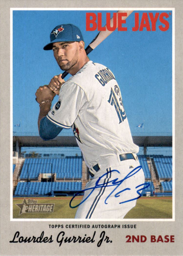 2019 Topps Heritage Real One Autographs #ROALGU Lourdes Gurriel Jr.