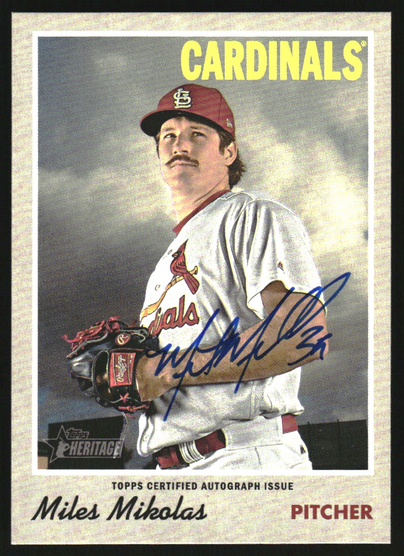 2019 Topps Heritage Real One Autographs #ROAMM Miles Mikolas