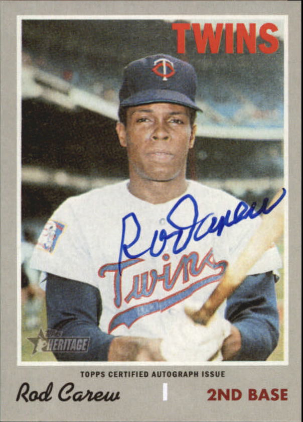 2019 Topps Heritage Real One Autographs #ROARC Rod Carew