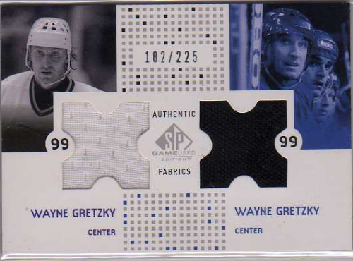 2002-03 SP Game Used Authentic Fabrics #CFWG Wayne Gretzky Dual