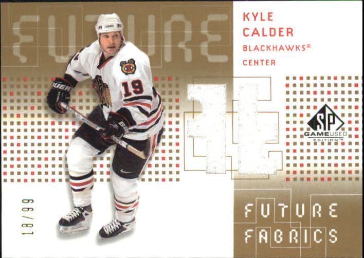 2002-03 SP Game Used Future Fabrics Gold #FFKC Kyle Calder