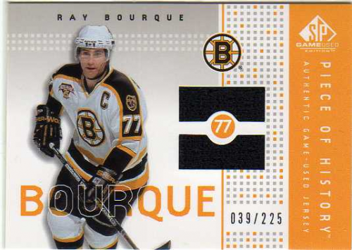 2002-03 SP Game Used Piece of History #PHRB Ray Bourque