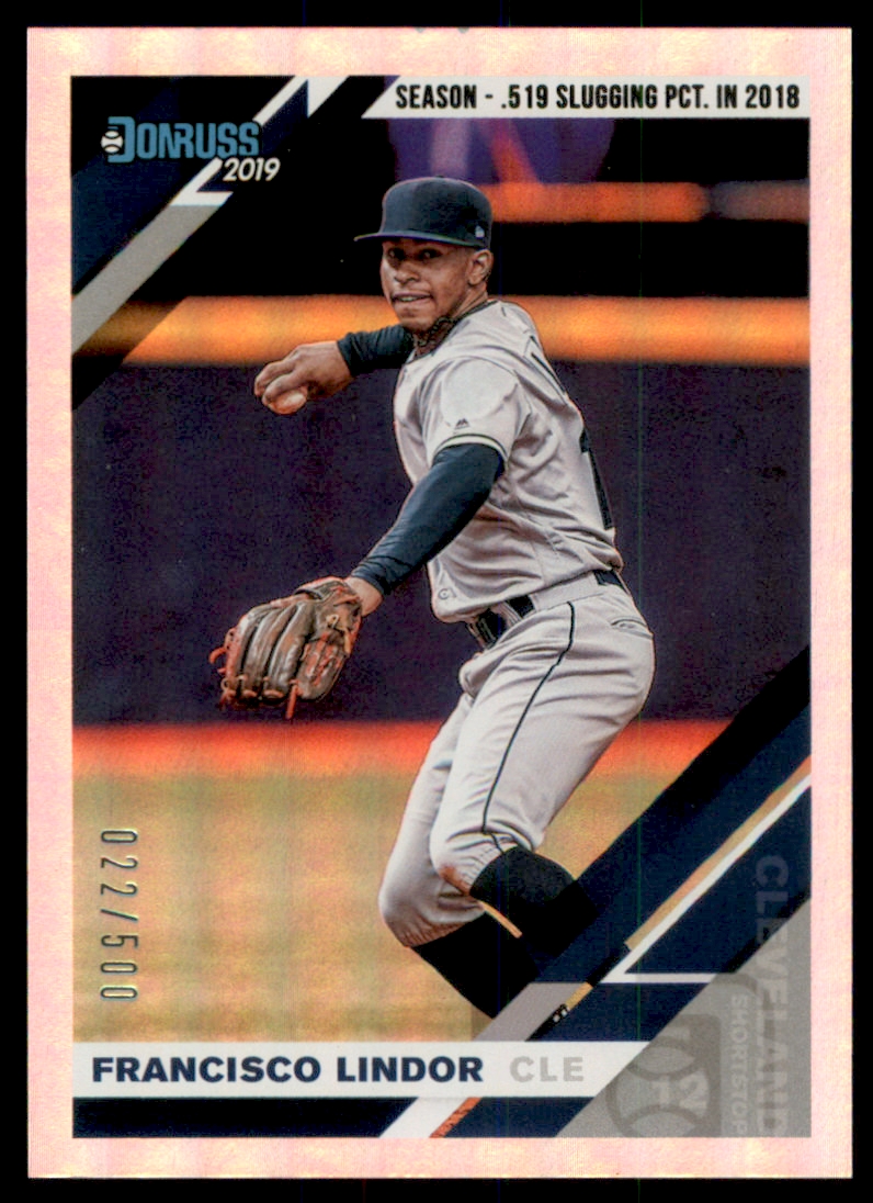 2019 Donruss Season Stat Line #68 Francisco Lindor/500