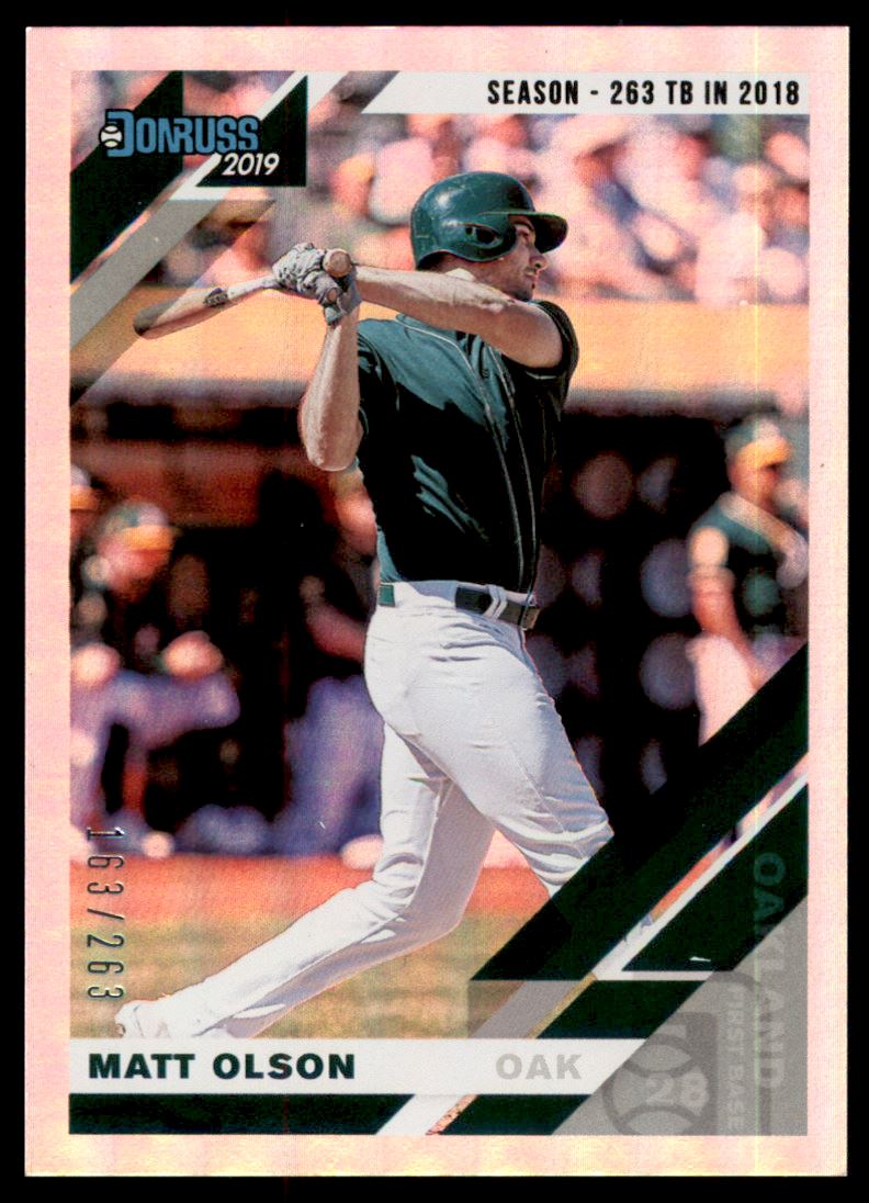 2019 Donruss Season Stat Line #99 Matt Olson/263
