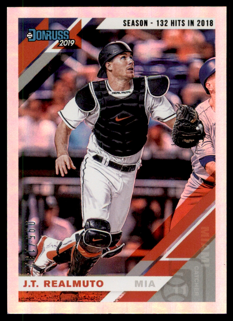 2019 Donruss Season Stat Line #105 J.T. Realmuto/132