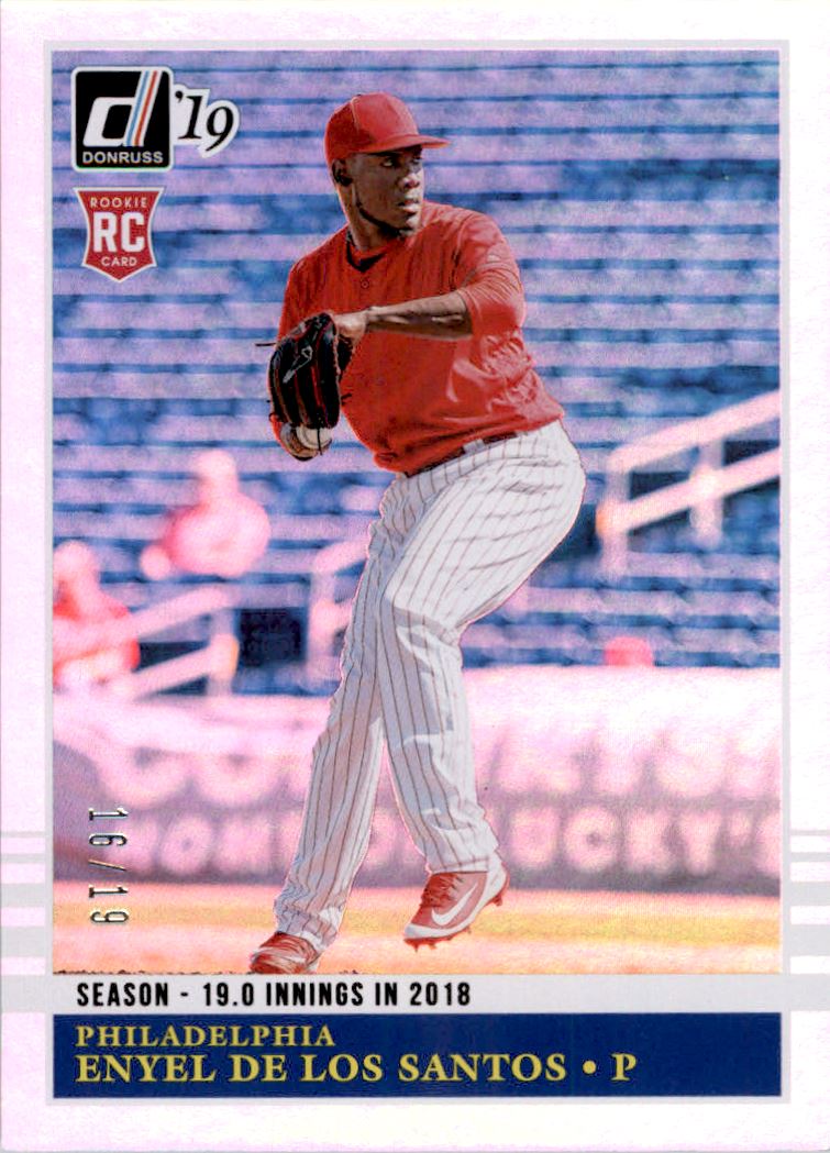 2019 Donruss Season Stat Line #236 Enyel De Los Santos RETRO/19