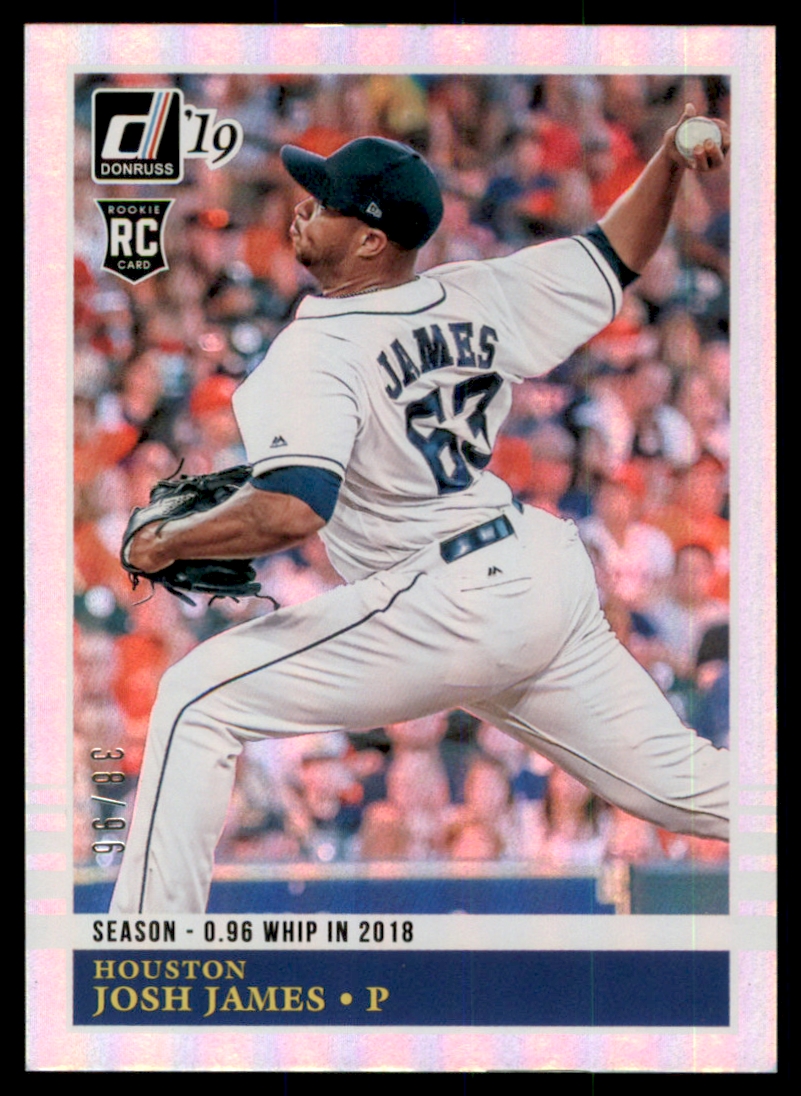 2019 Donruss Season Stat Line Variations #223 Josh James RETRO/96