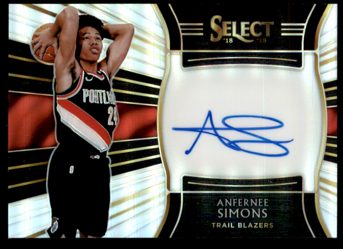 2018-19 Select Rookie Signatures #31 Anfernee Simons