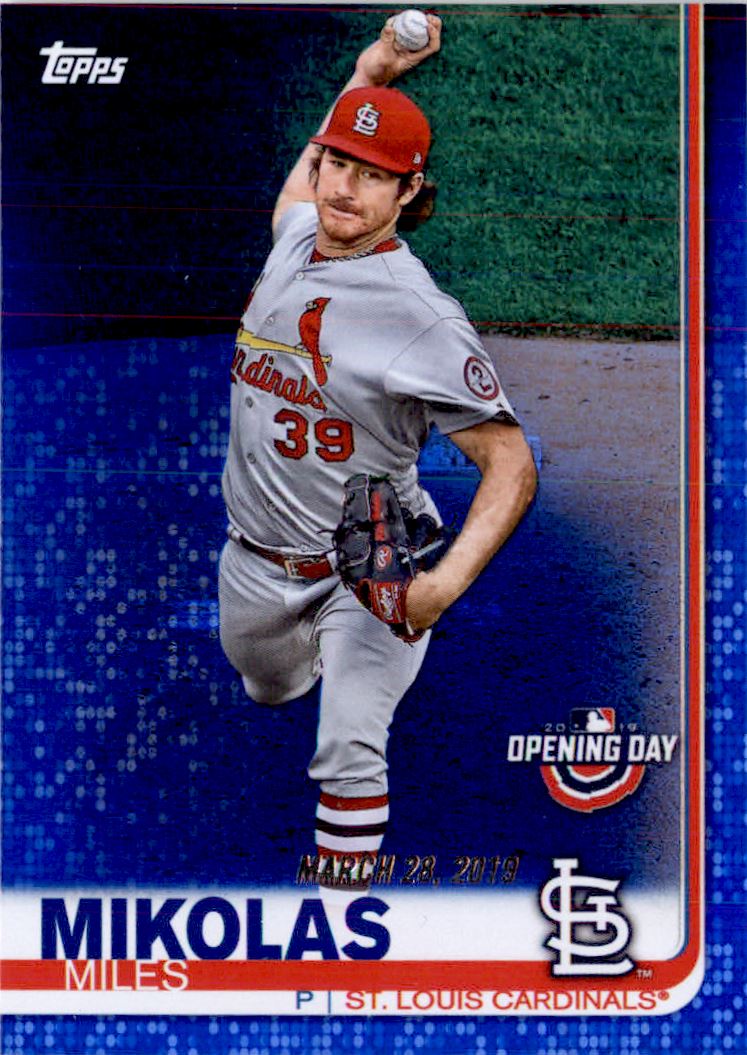 2019 Topps Opening Day Blue Foil #190 Miles Mikolas