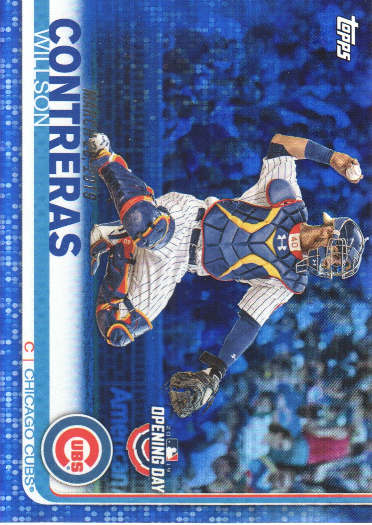 2019 Topps Opening Day Blue Foil #49 Willson Contreras