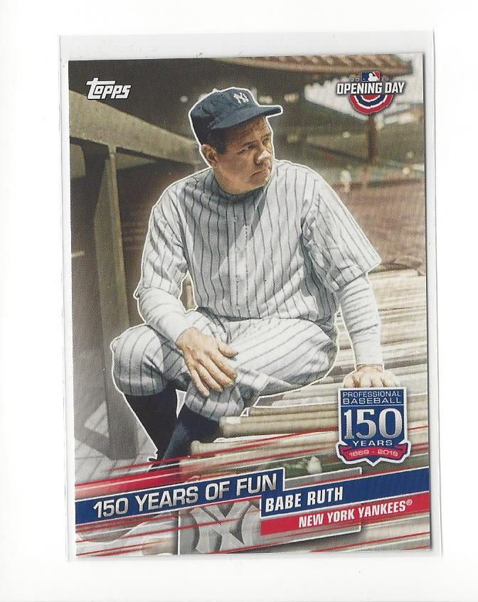 2019 Topps Opening Day 150 Years of Fun #YOF5 Babe Ruth