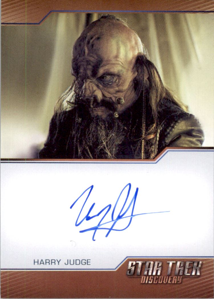 2019 Rittenhouse Star Trek Discovery Season One Bordered Autographs #NNO Harry Judge as Admiral Gorch L