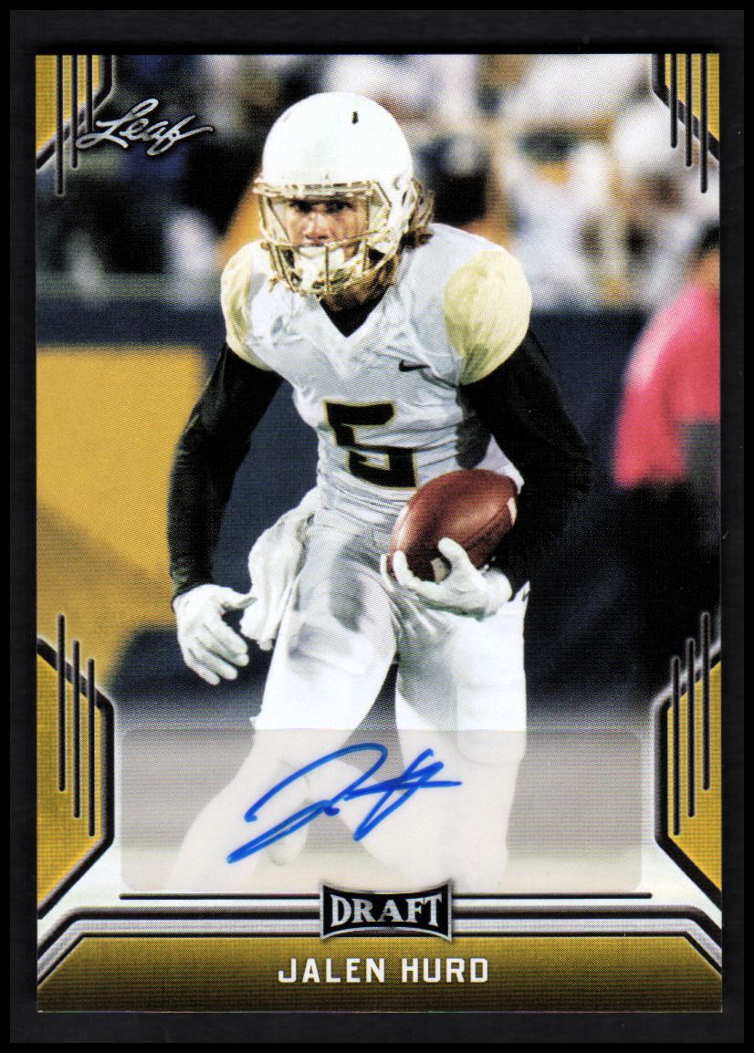 2019 Leaf Draft Autographs #BAJH3 Jalen Hurd - GOLD - NM-MT