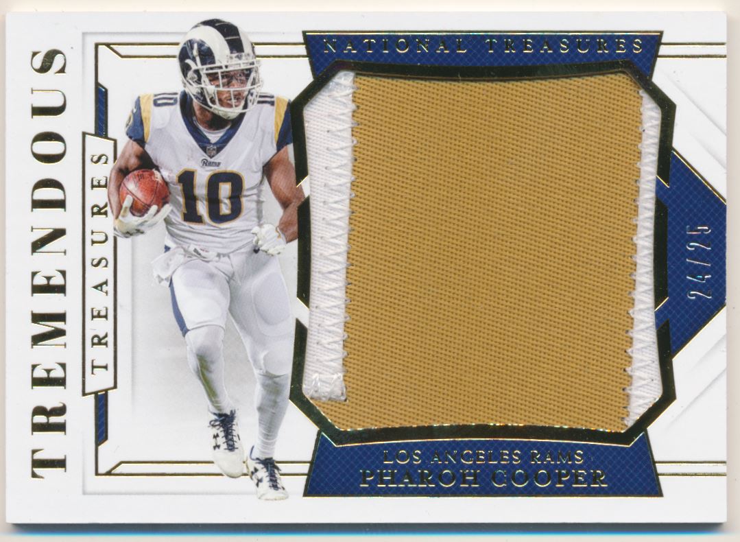 2018 Panini National Treasures Tremendous Treasures Prime #37 Pharoh Cooper/25
