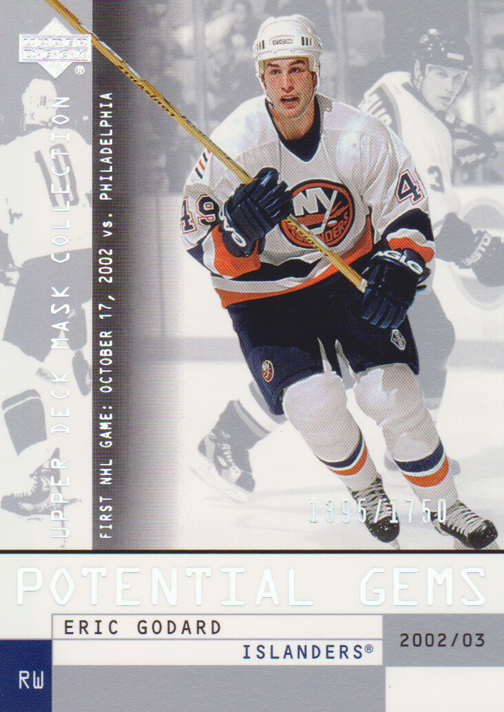 2002-03 UD Mask Collection #137 Eric Godard RC