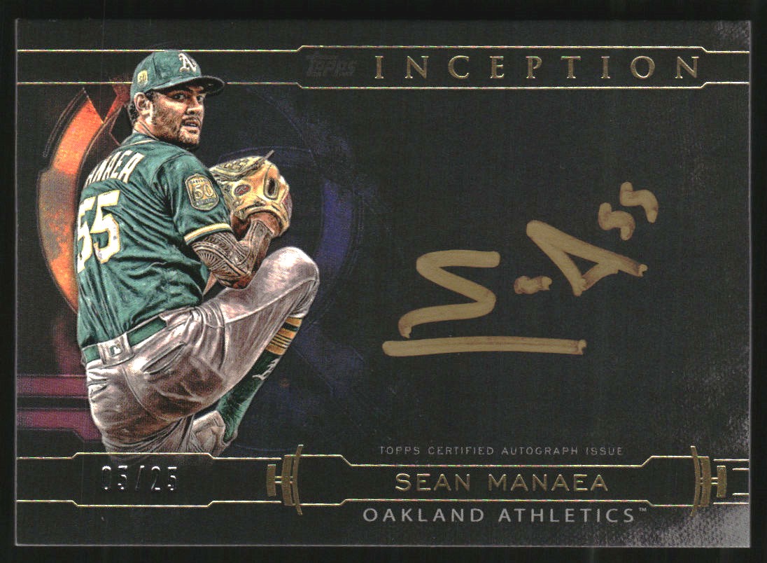2019 Topps Inception Silver Signings Gold Ink #SSSM Sean Manaea