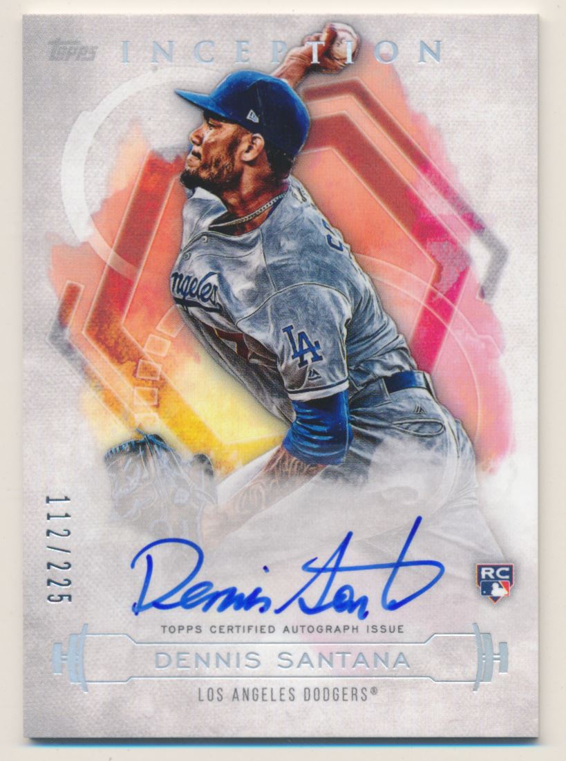 2019 Topps Inception Rookie and Emerging Stars Autographs #RESDS Dennis Santana/225