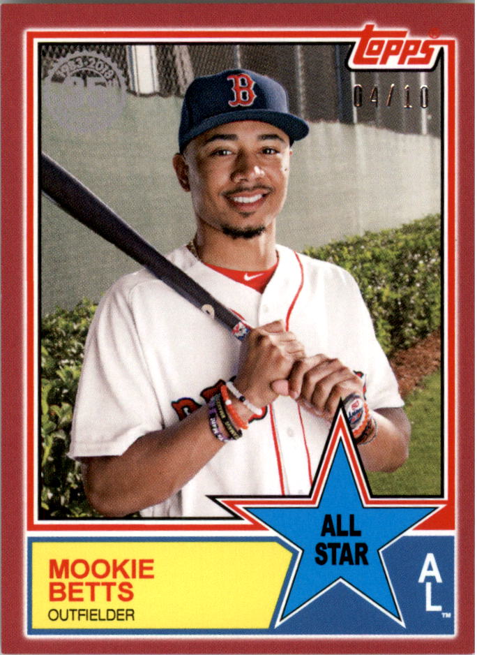 2018 Topps On Demand Mini '83 All Stars Red #83AS22 Mookie Betts