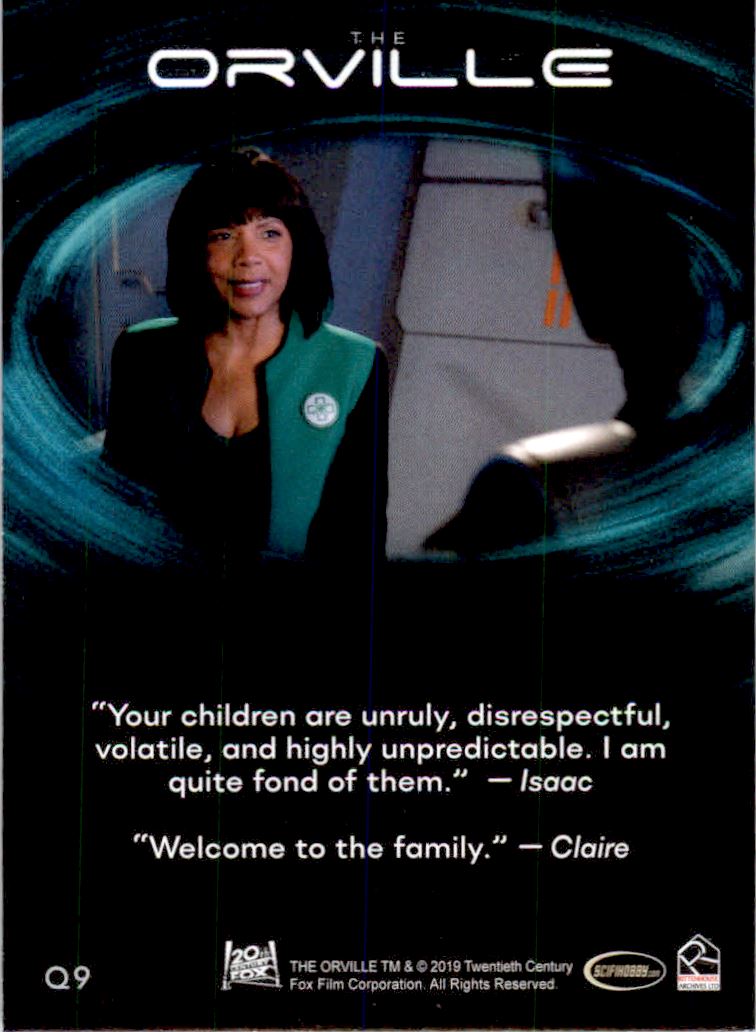 2019 Rittenhouse The Orville Season One Quotables #Q9 The Quotable Orville back image