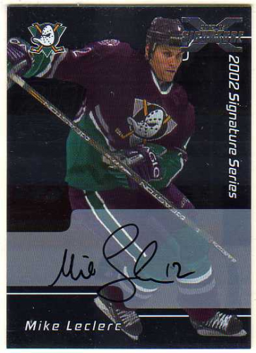 2002-03 BAP Signature Series Autograph Buybacks 2001 #73 Mike LeClerc