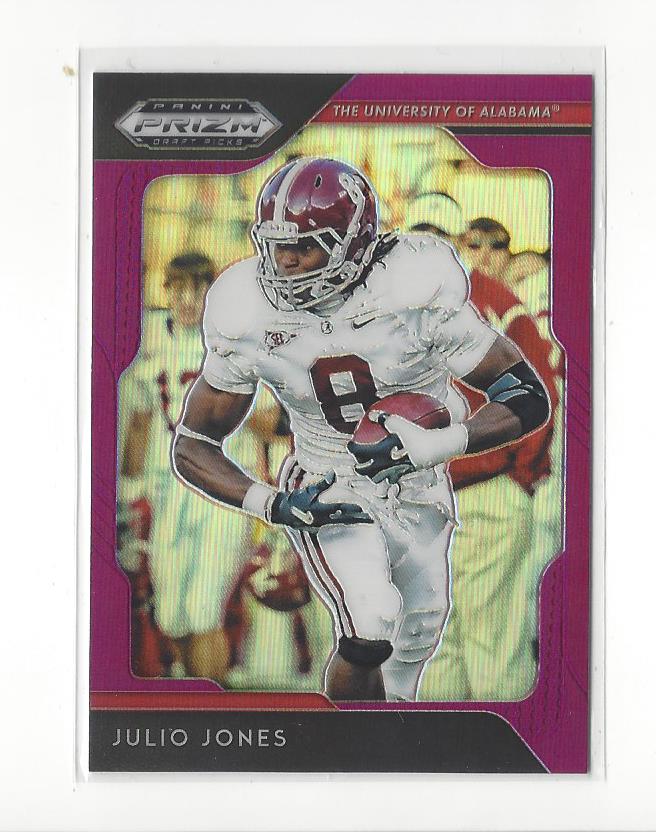 Details About 2019 Panini Prizm Draft Picks Prizms Purple 53 Julio Jones Alabama Falcons