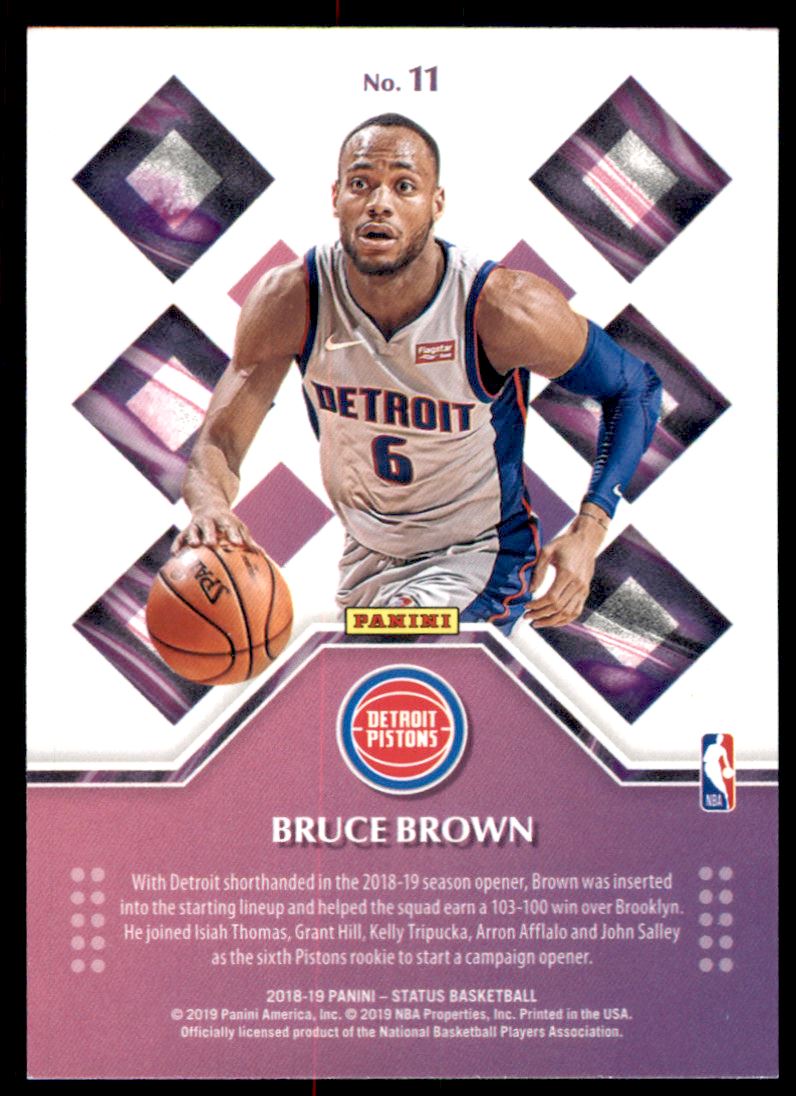 2018-19 Panini Status Rookie Credentials #11 Bruce Brown