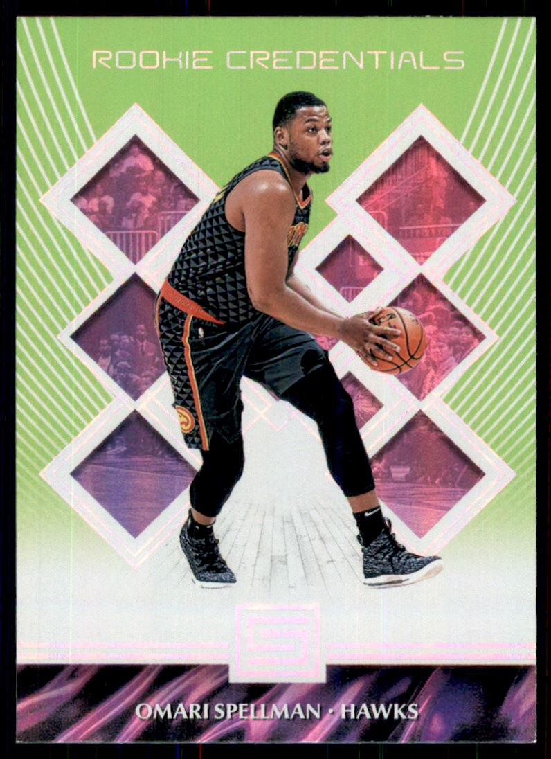 2018-19 Panini Status Rookie Credentials Green #37 Omari Spellman