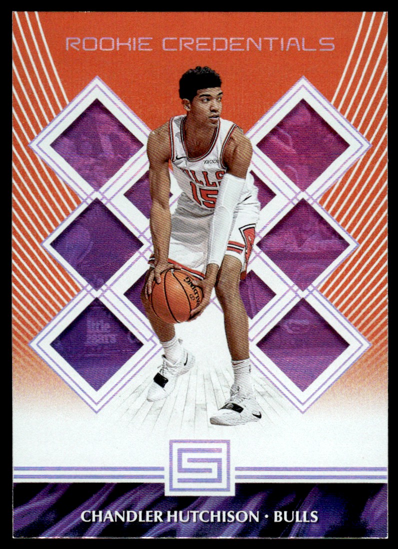 2018-19 Panini Status Rookie Credentials Orange #34 Chandler Hutchison
