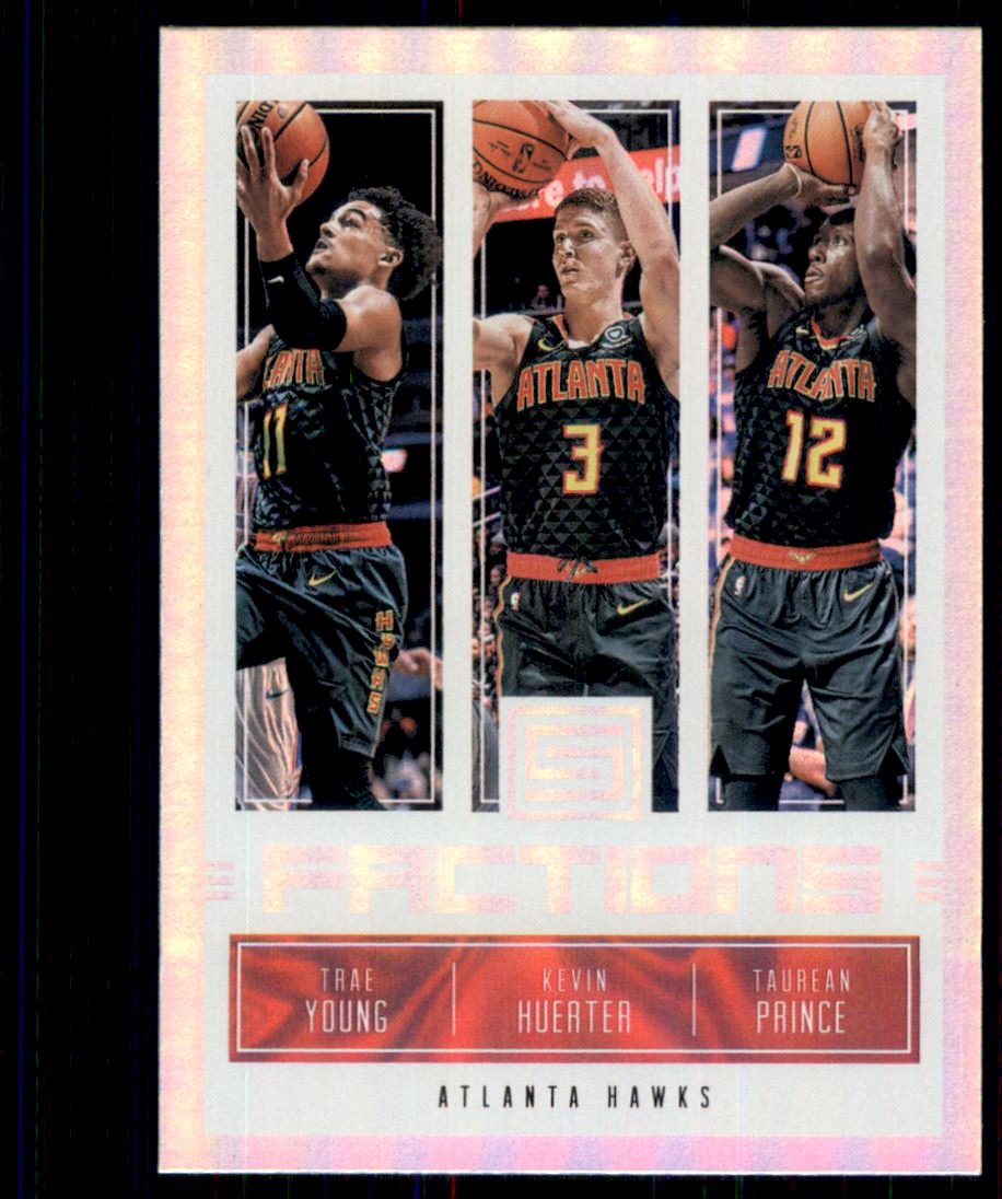 2018-19 Panini Status Factions #8 Kevin Huerter/Taurean Prince/Trae Young
