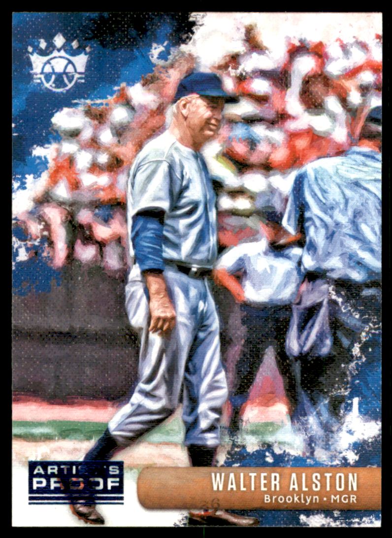 2019 Diamond Kings Artist Proof Blue #7 Walter Alston