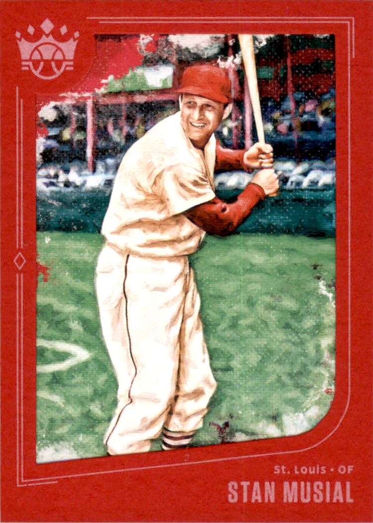 2019 Diamond Kings Red Frame #1 Stan Musial