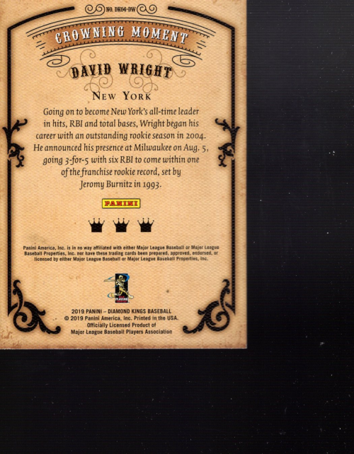 A9956- 2019 Diamond Kings BB Cards Assorted Inserts -You Pick- 15+ FREE US SHIP - Picture 3 of 41