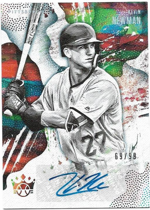 2019 Diamond Kings DK Signatures Holo Silver #30 Kevin Newman/99