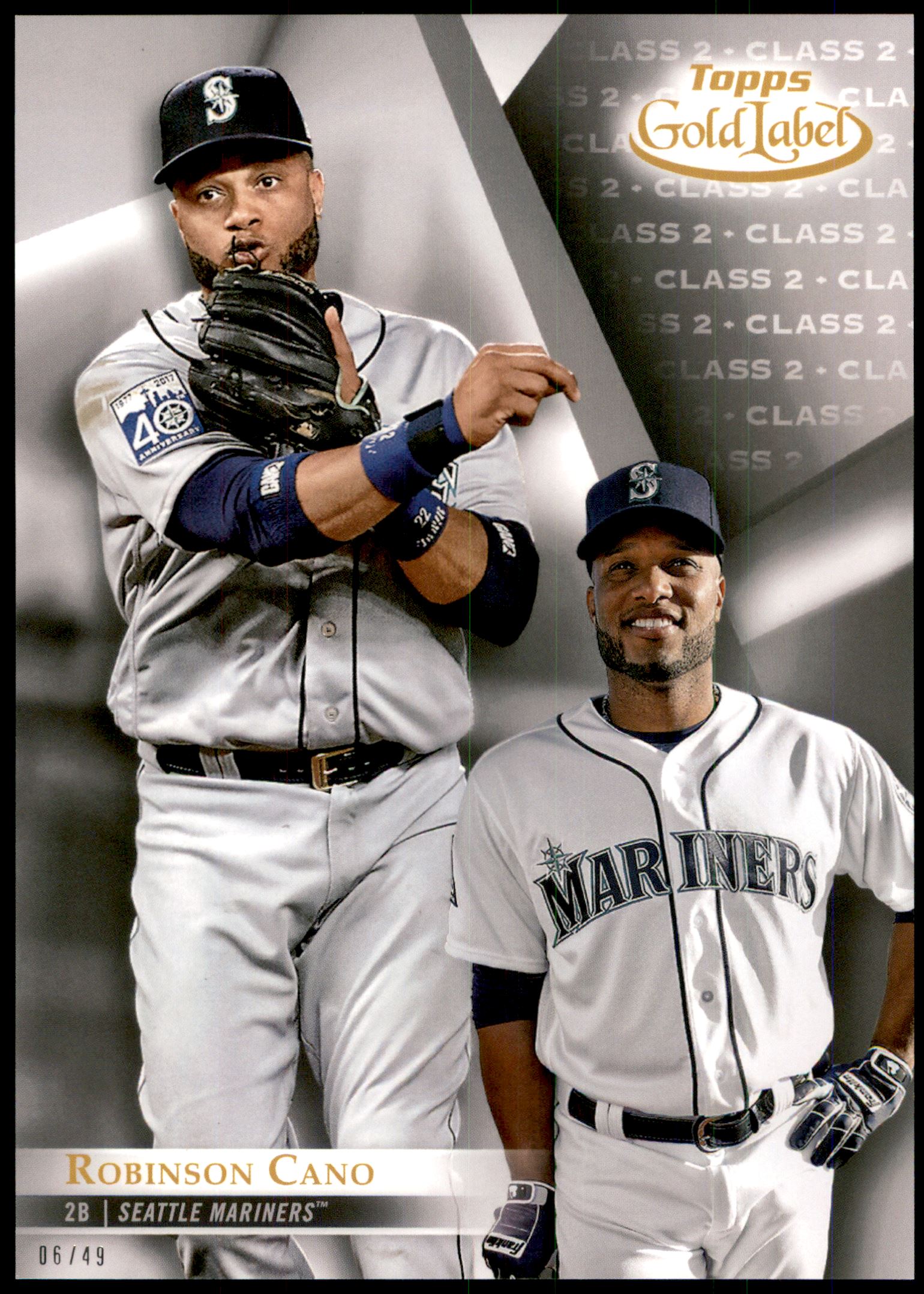 2018 Topps Gold Label 5x7 Class 2 #87 Robinson Cano
