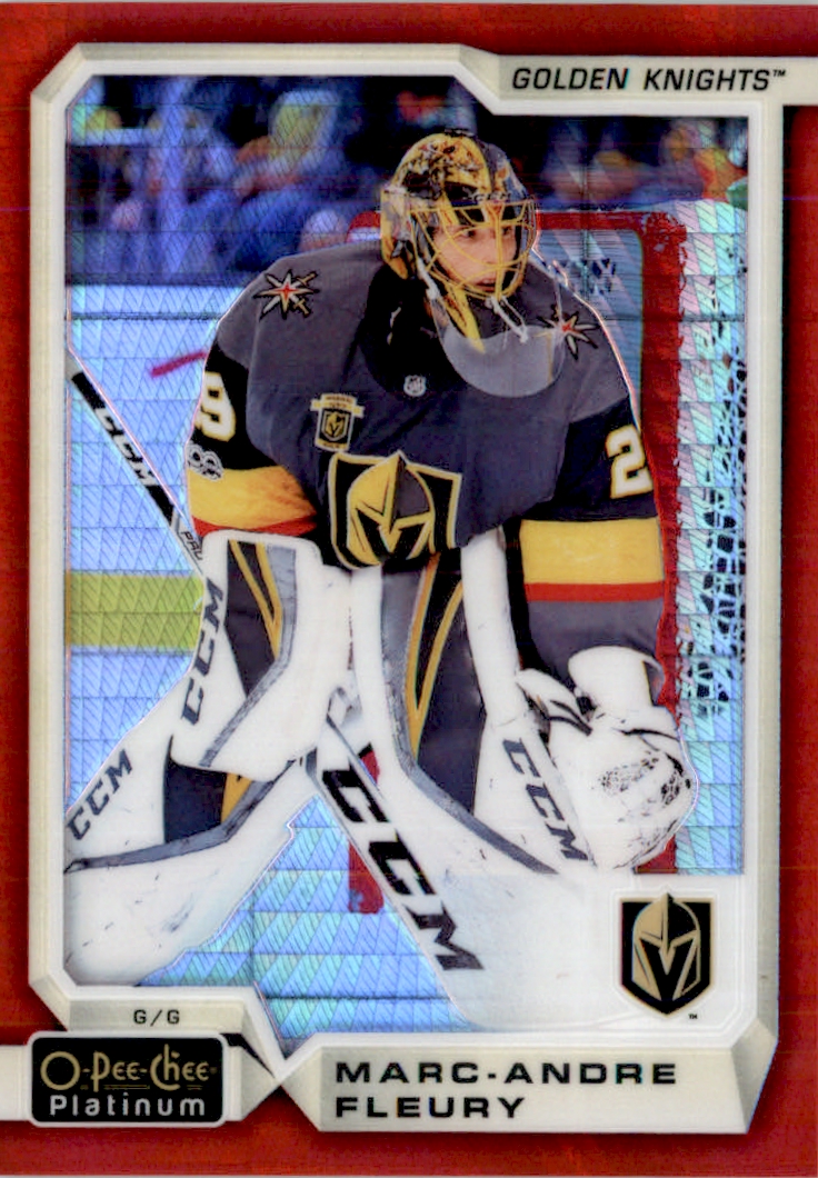 2018-19 O-Pee-Chee Platinum Red Prism #120 Marc-Andre Fleury