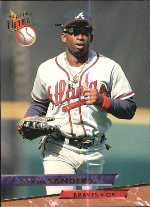 1993 Ultra Baseball Card #12 Deion Sanders BRAVES R16578 | eBay