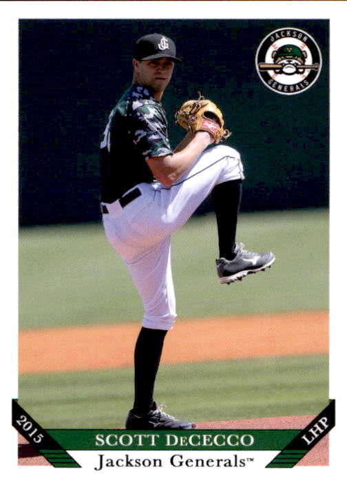 2015 Jackson Generals Grandstand 5 Scott Dececco Cape May Court House Nj Card Ebay