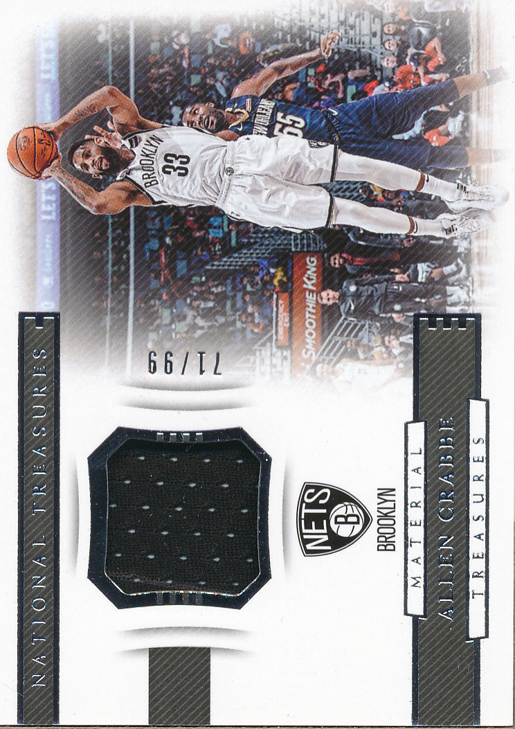 2018-19 Panini National Treasures Material Treasures #4 Allen Crabbe/99
