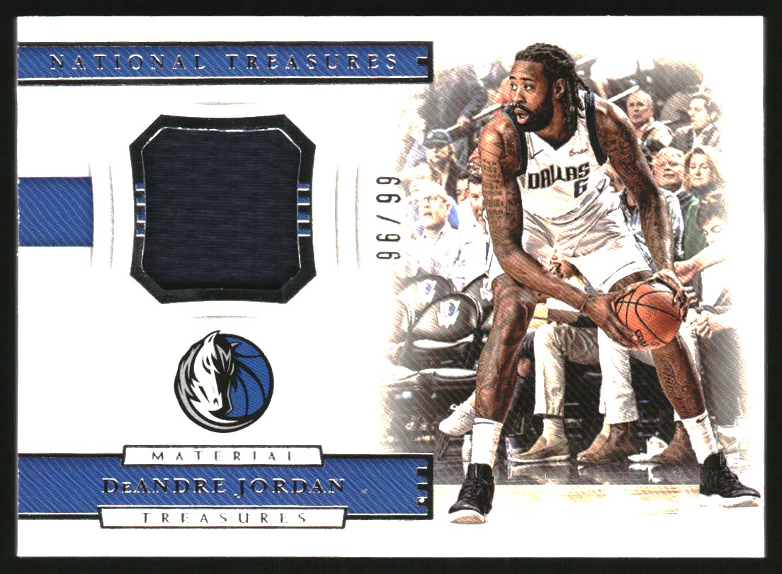 2018-19 Panini National Treasures Material Treasures #13 DeAndre Jordan/99